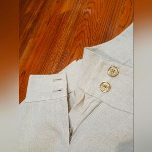 Women's Linen Michael Kors Wide Leg Trousers